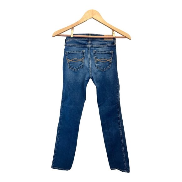 Abercrombie Kids Straight Leg Blue Wash Stretch Denim Jeans Boys Size 11/12 - Picture 4 of 10